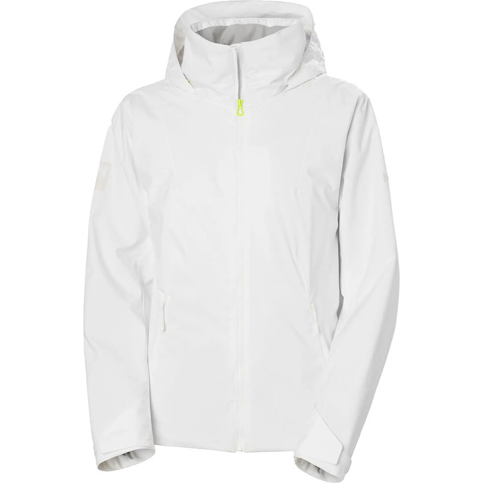 2023 Helly Hansen Frauen HP Racing Lifaloft Hooded Sailing Jacket 34268 - White